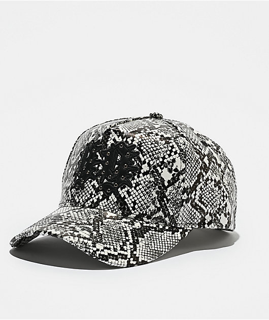 Empyre Ninety-Nine Python Snakeskin Faux Leather Snapback Hat | Zumiez