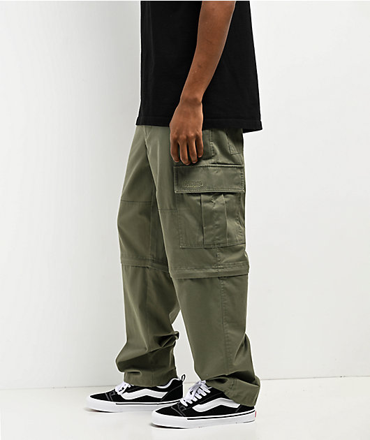 Empyre Olive Zip Off Cargo Skate Pants