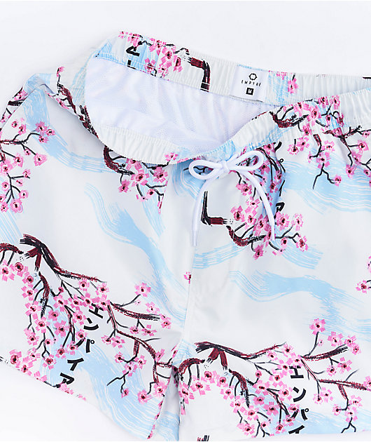 Empyre Ollie Floral Off White Board Shorts | Zumiez