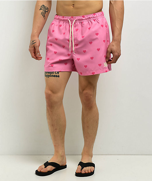 Empyre Ollie Pink Hearts Board Shorts Zumiez