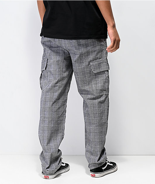 mens plaid cargo pants