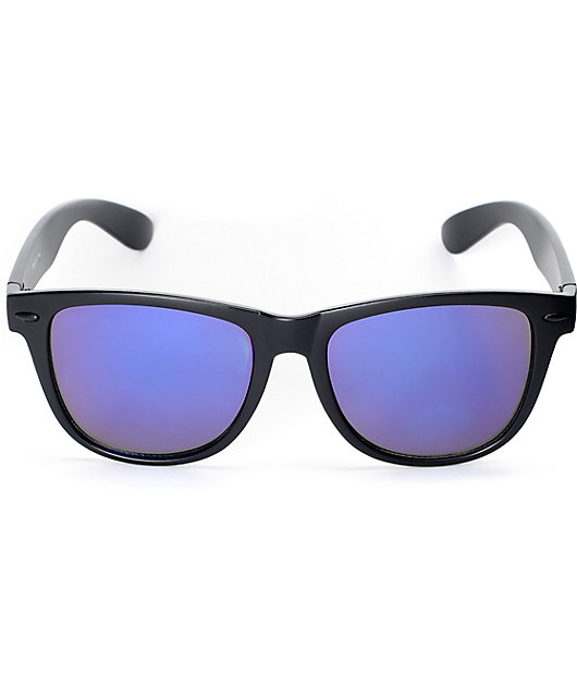 Empyre Orwell Black & Purple Mirrored Classic Sunglasses