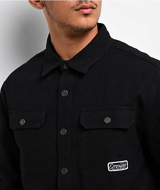 Empyre Overshirt Black Long Sleeve Work Shirt | Zumiez