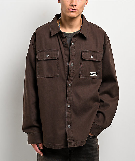 Empyre Overshirt Chocolate Long Sleeve Work Shirt