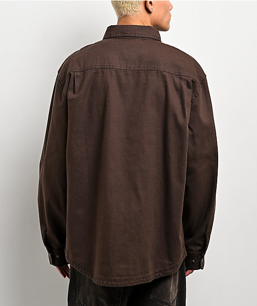 Empyre Overshirt Chocolate Long Sleeve Work Shirt