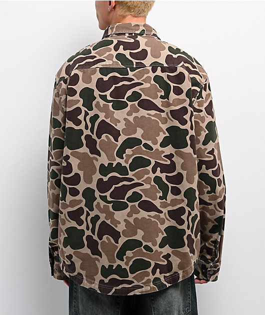Empyre Overshirt Duck Camo Long Sleeve Work Shirt