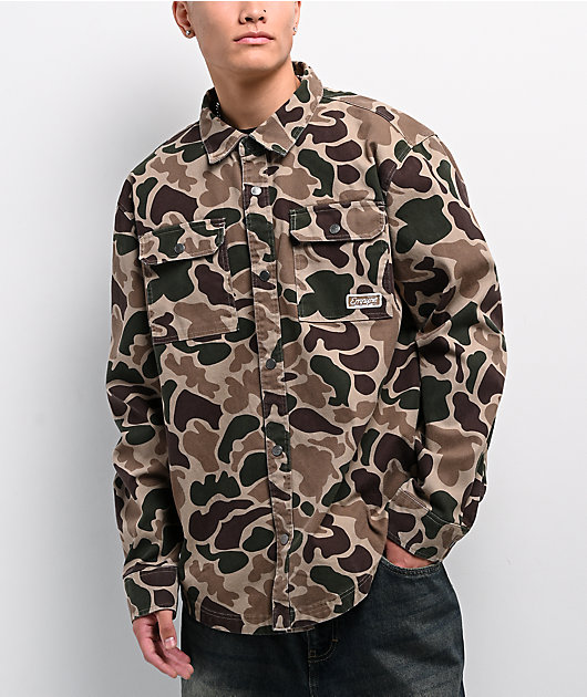white christmas dresses Camo Button-Up main image 0