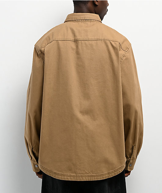 Empyre Overshirt Khaki Long Sleeve Work Shirt