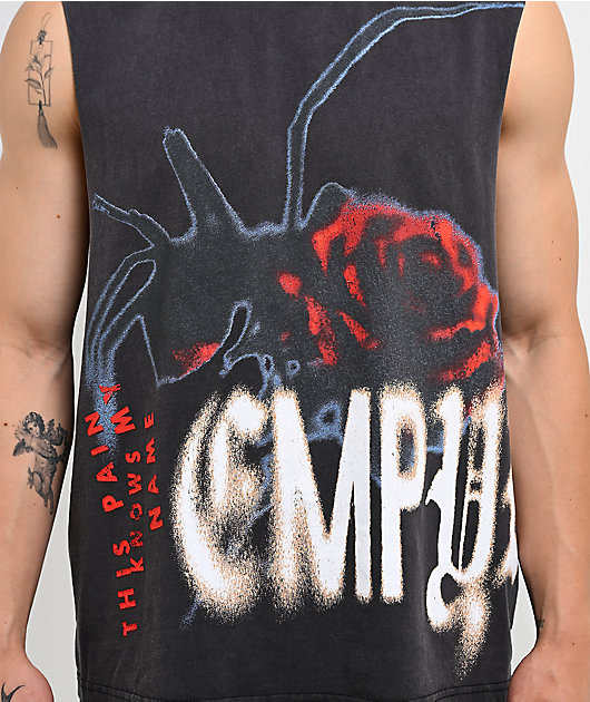 Empyre Pain Knows My Name Black Wash Tank Top