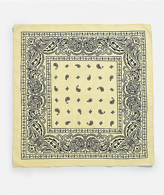 Empyre Paisley Yellow Bandana