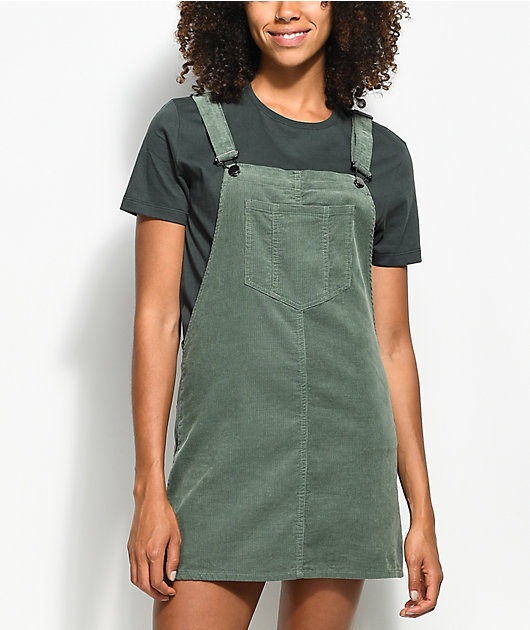 overall skirt corduroy