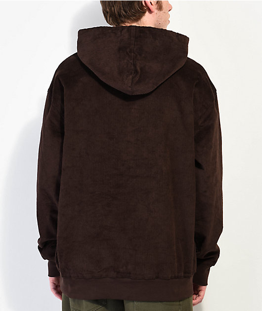 Shaka Wear Los Angeles Garment Dye Mocha Fleece Heavyweight Hoodie