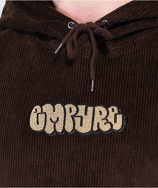 Empyre Peter sudadera con capucha de pana marrón