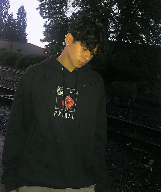 Empyre Primal Rose Black Hoodie