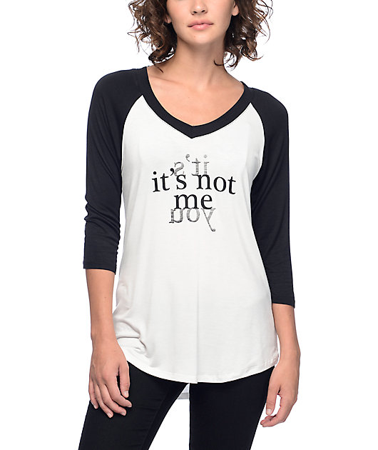 v neck baseball tee