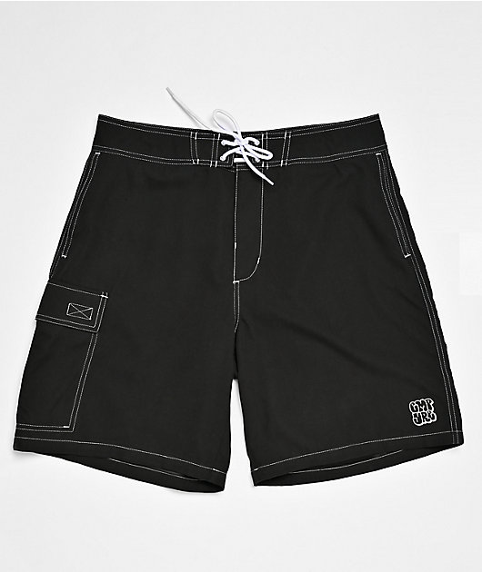 Empyre Rail Black Cargo Board Shorts