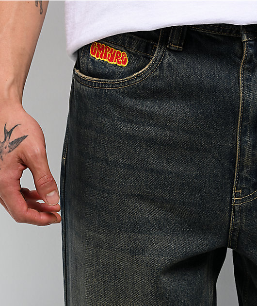 Empyre Ramp Blue Dirty Wash Loose Fit Jeans