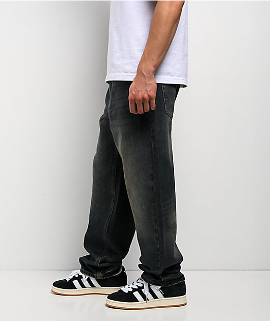 Empyre Ramp Blue Dirty Wash Loose Fit Jeans