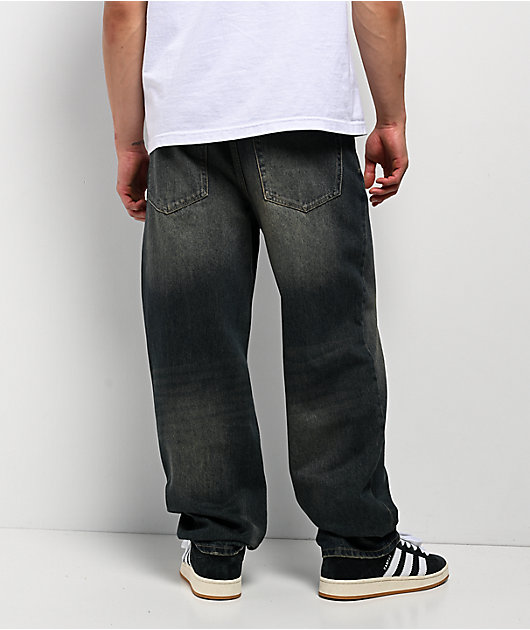 Empyre Ramp Blue Dirty Wash Loose Fit Jeans