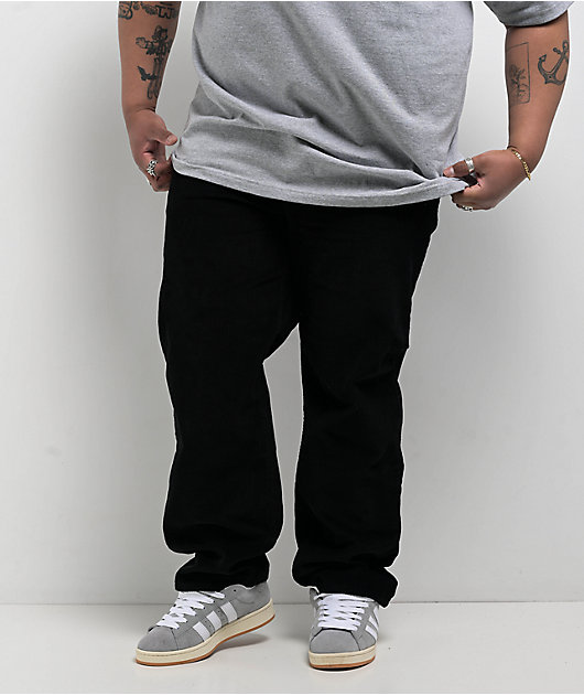 Empyre Rat Loose Fit Black Corduroy Skate Pants