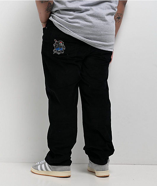 Empyre Rat Loose Fit Black Corduroy Skate Pants