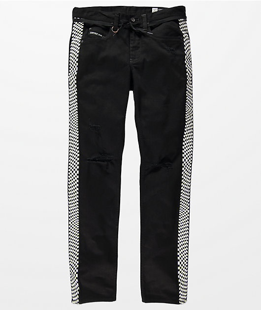 Empyre Recoil Checkered Tape Black Jeans