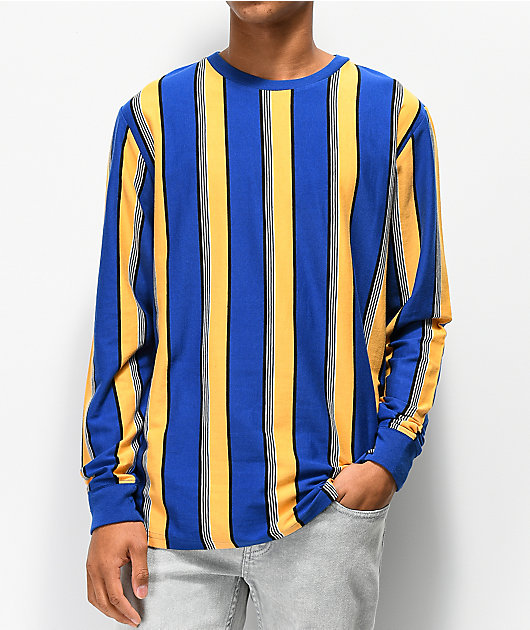 yellow striped long sleeve shirt