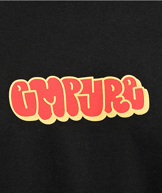 Empyre Red Graffiti Logo Black Long Sleeve TShirt