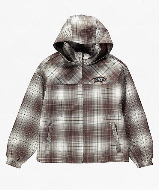 Empyre Rene Brown & Tan Plaid 10K Snowboard Jacket