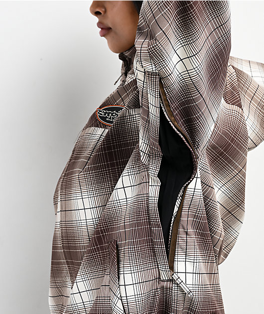 Empyre Rene Brown & Tan Plaid 10K Snowboard Jacket | Zumiez