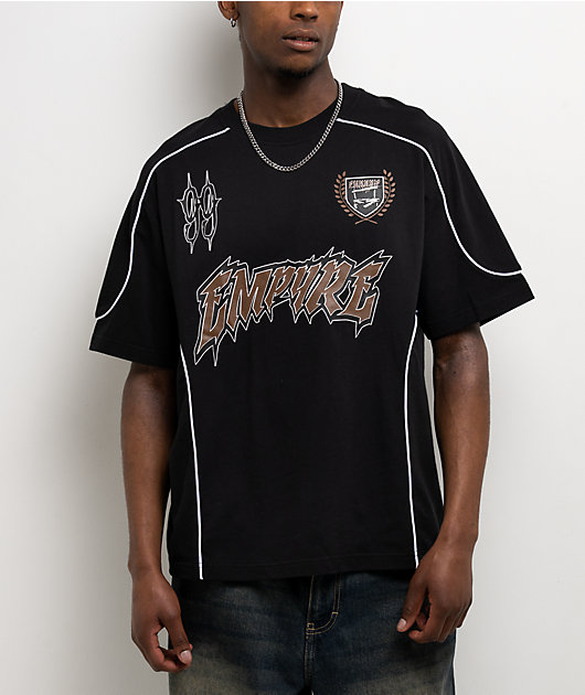 Empyre Resistance Jersey Black Boxy T-Shirt