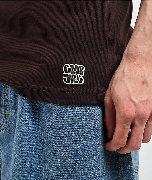 Empyre Ribbed Brown Tank Top