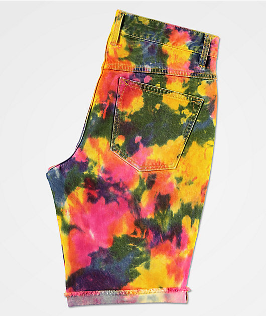 Empyre Richmond Tie Dye Denim Shorts