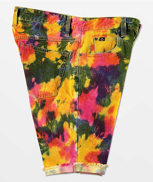 Empyre Richmond Tie Dye Denim Shorts