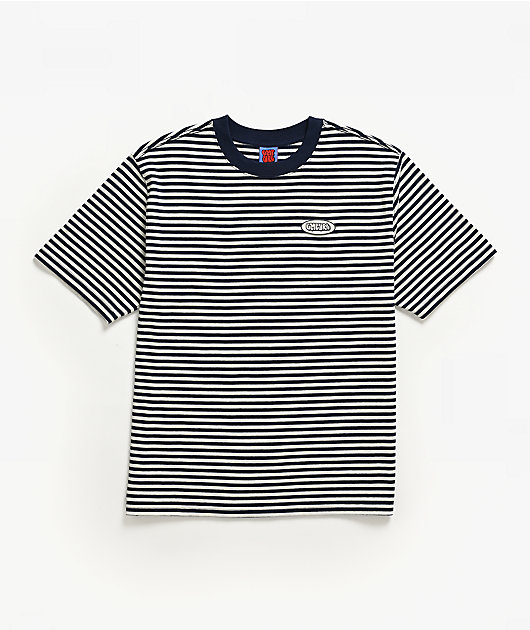 Empyre Rickie Stripe Navy & White T-Shirt