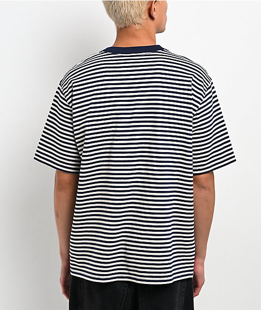 Empyre Rickie Stripe Navy & White T-Shirt
