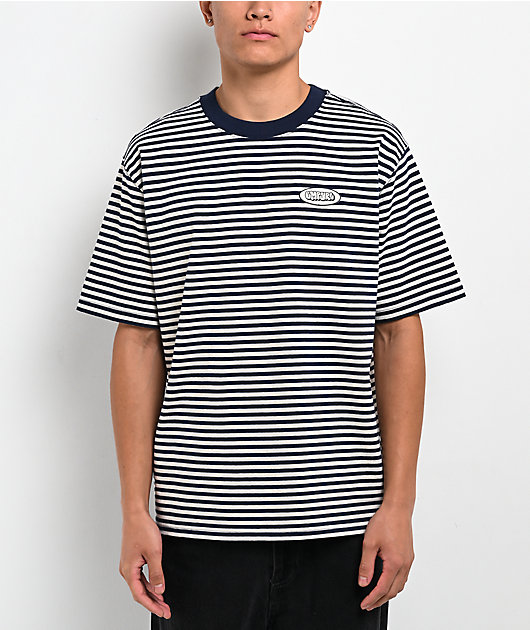 Empyre Rickie Stripe Navy & White T-Shirt