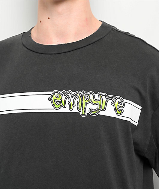 Empyre Ripped Black Wash T-Shirt 