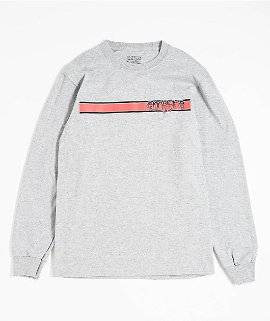 Empyre Ripped Grey Long Sleeve T-Shirt