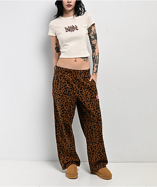 Empyre Roar Beige Crop T-Shirt