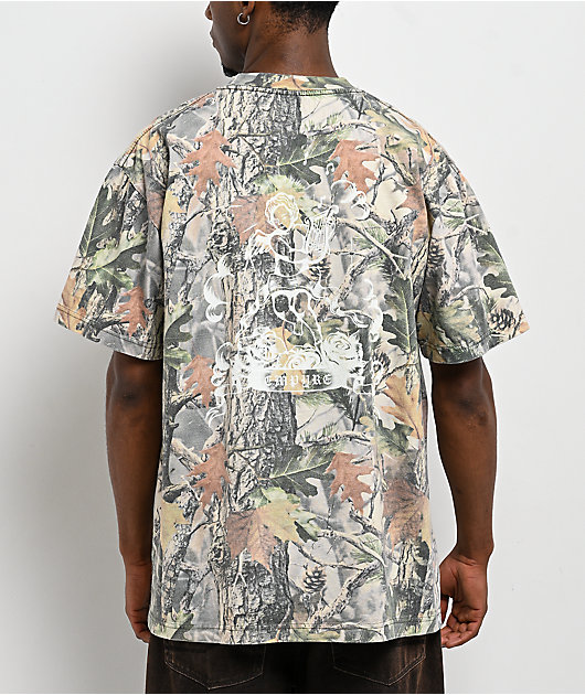 Empyre Rose Cherub Vintage Wood Camo T-Shirt