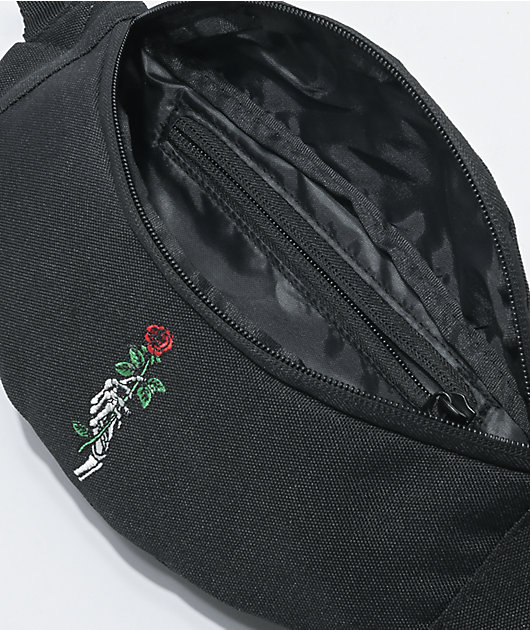 Empyre Rose Hand Black Fanny Pack