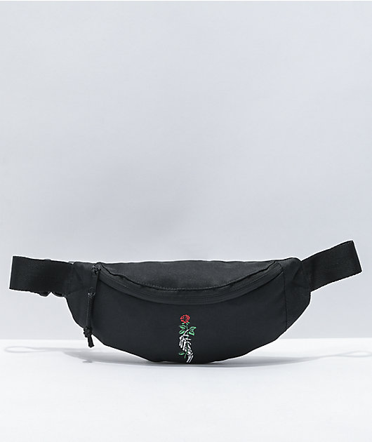 Empyre Rose Hand Black Fanny Pack