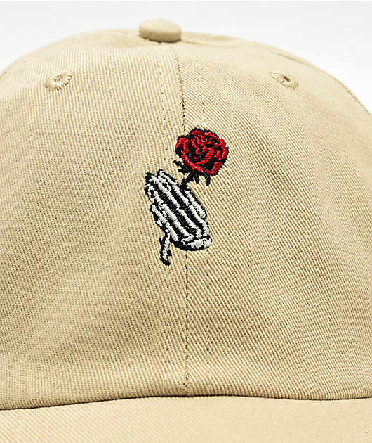 Empyre Rose Hand Khaki Strapback Hat | Zumiez
