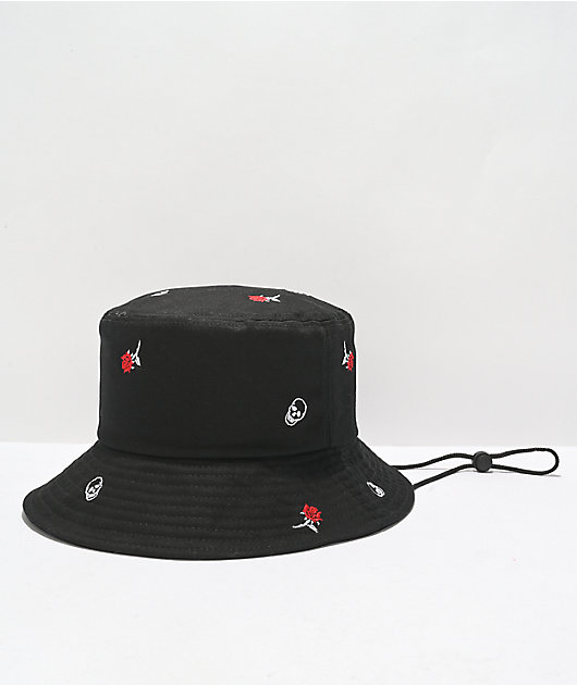 Empyre Rosy Skull Black Boonie Hat