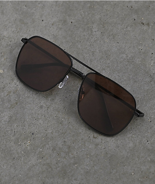 Empyre Saloon Square Bronze Pilot Sunglasses