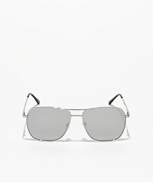 Empyre Saloon Square Silver Pilot Sunglasses