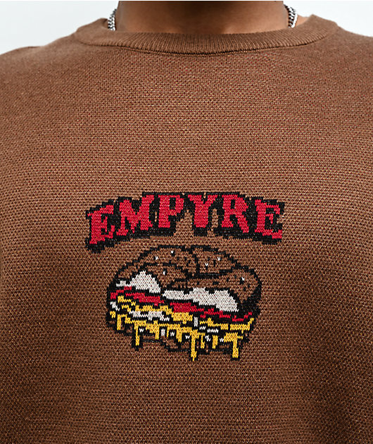 Empyre Sando Brown Crop Sweater