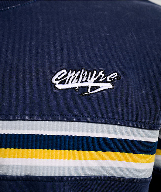Empyre Sandstorm Stripe Navy Wash Boxy T-Shirt