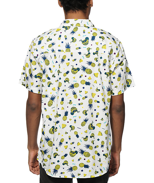 pineapple button up shirt
